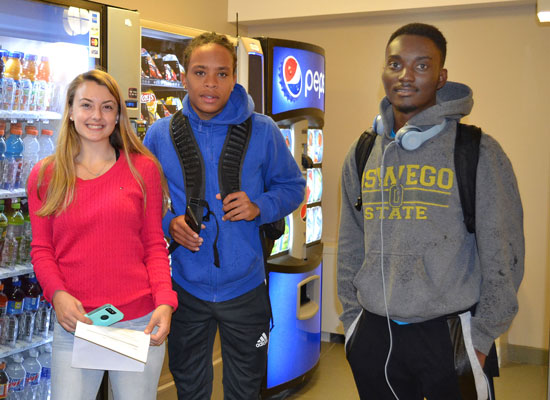 Residents of Johnson Hall have access to several vending machines for snacks and drinks 24 hours a day.