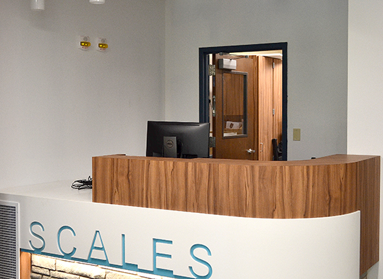 scales Hall front desk