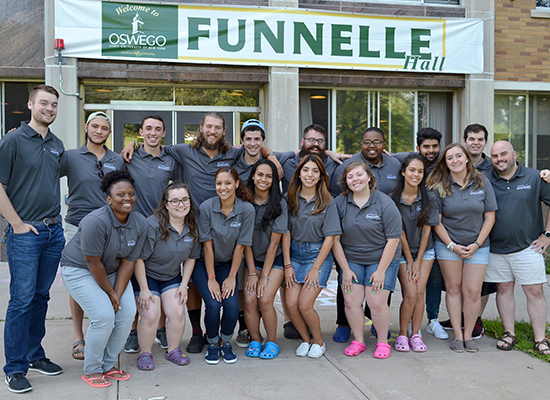 We are Funnelle Hall staff.