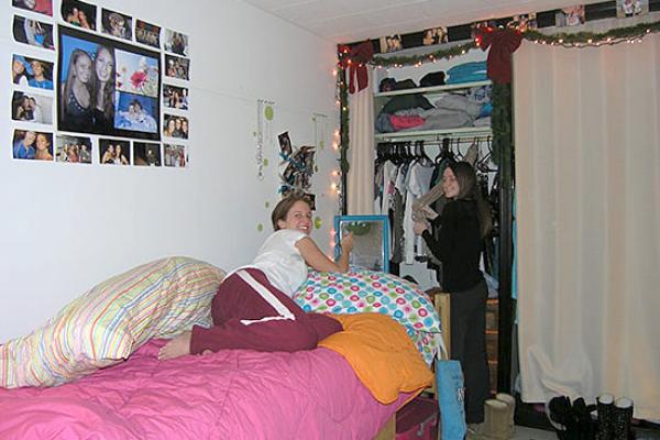 Oneida Hall room have a large closet for each student.