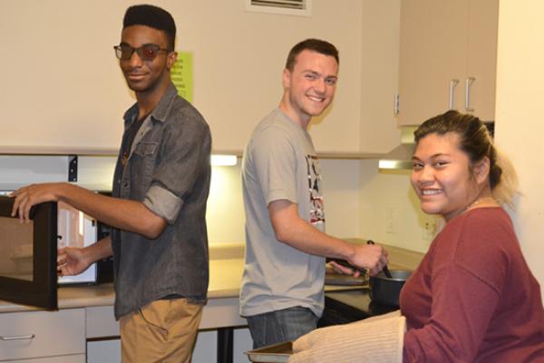 Snacks or meals made fresh in the Riggs Hall kitchen.
