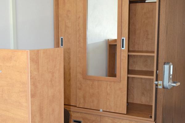 Scales Hall Armoire and door keypad