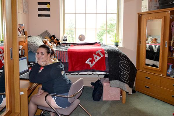 Double room in historic Sheldon Hall