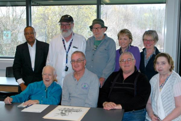 RCA board members with Rice Creek Field Station founder John Weeks