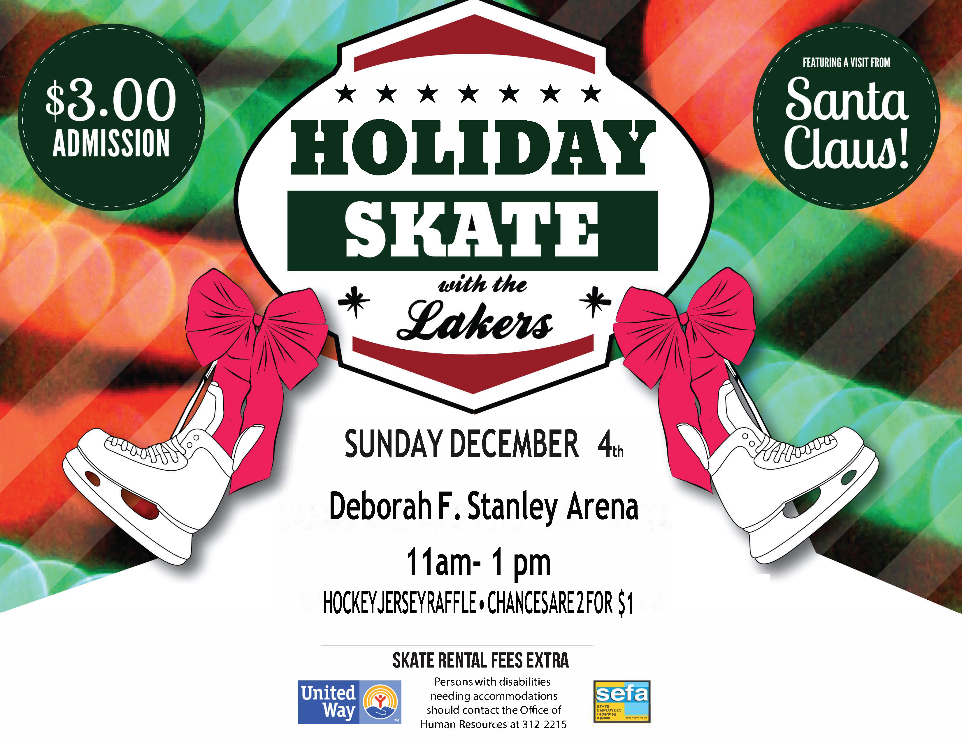 Holiday Skate details - see blow on the website