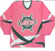 Pink Hockey Jersey for Raffle at SEFA Pink Day Event