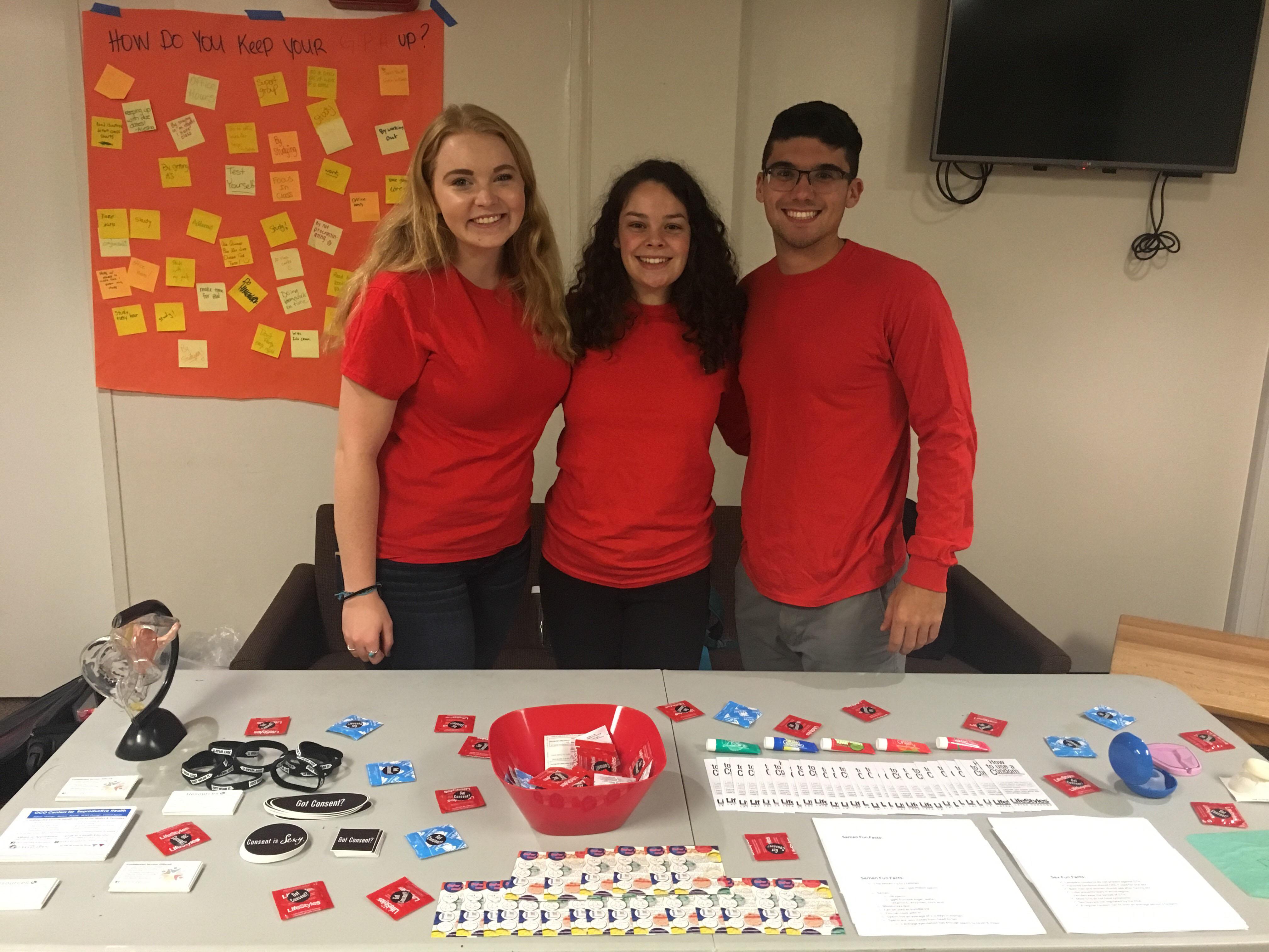 Sexperts team at a tabling event