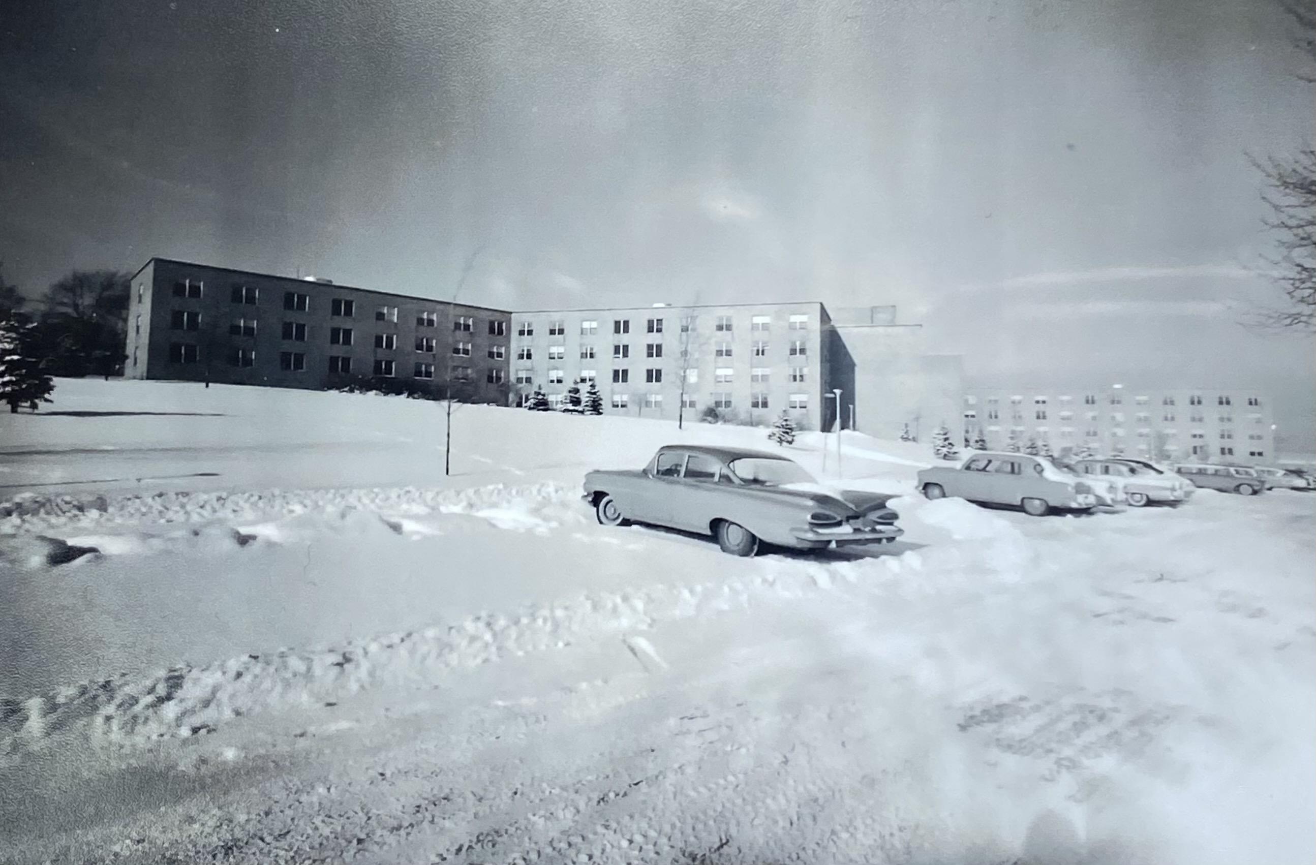 behind Moreland Hall 1950